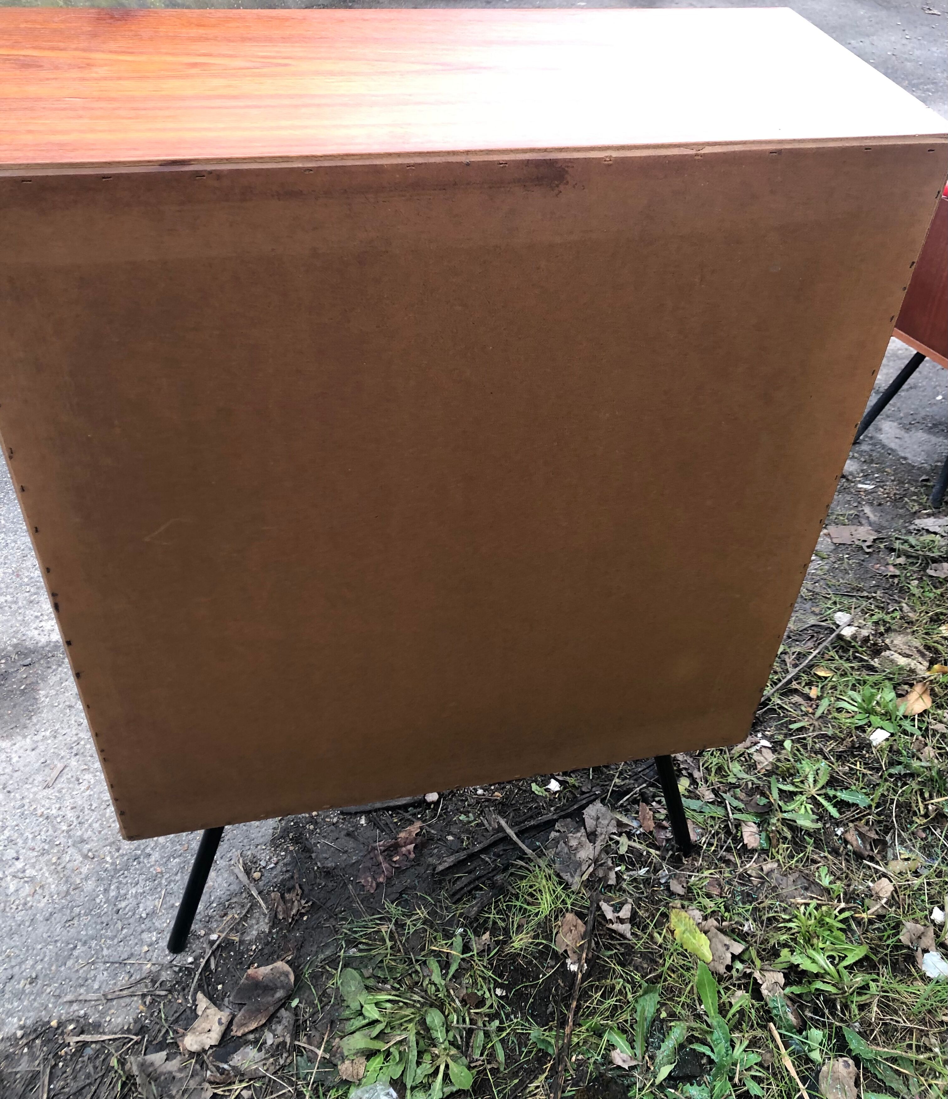 Library showcase with sliding glass doors 60s