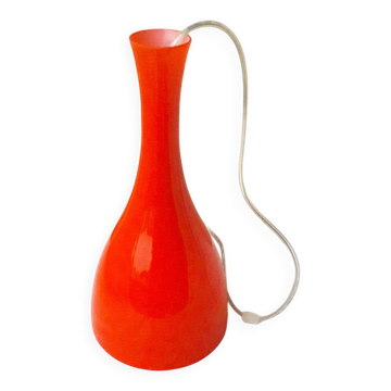 Suspension orange en verre