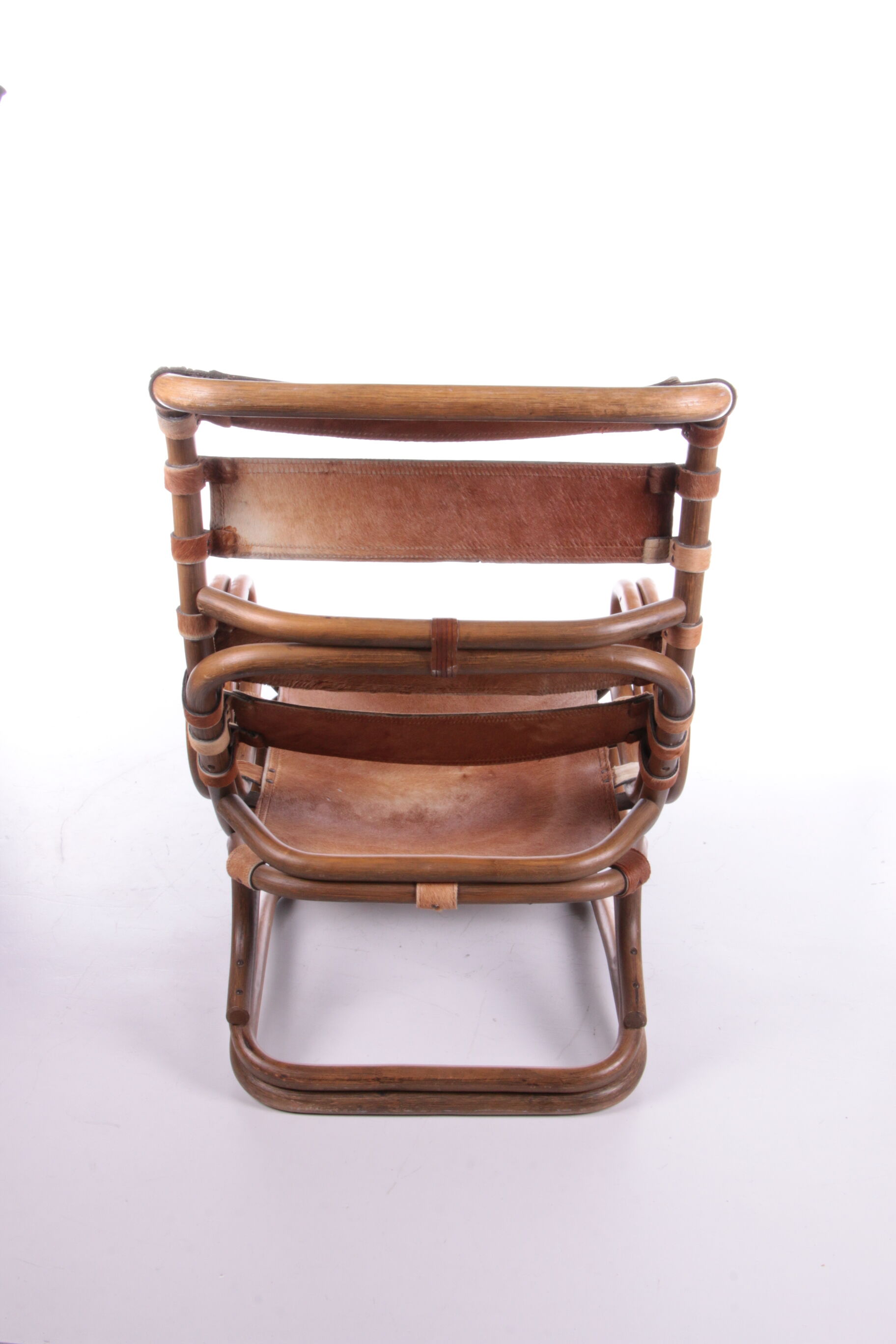 Tito Agnoli Relax chair made of Bamboo and leather, 1960