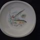 8 fish plates in Sologne porcelain 23 X 23 cm