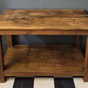 Ancienne Desserte Console  Table d'appoint en bois massif chevillé