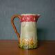 Pichet faience ancienne vintage, pichet Français, Art Nouveau, pichet motifs florales, decor cuisine