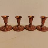 Candlesticks made of copper, Danish design, estimated from the 60s.