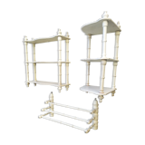 Shelves and towel racks late XIX bamboo way