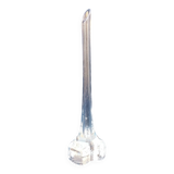Glass single-flower vase with thick base design