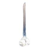 Glass single-flower vase with thick base design