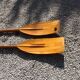 Paire de rames anciennes en bois