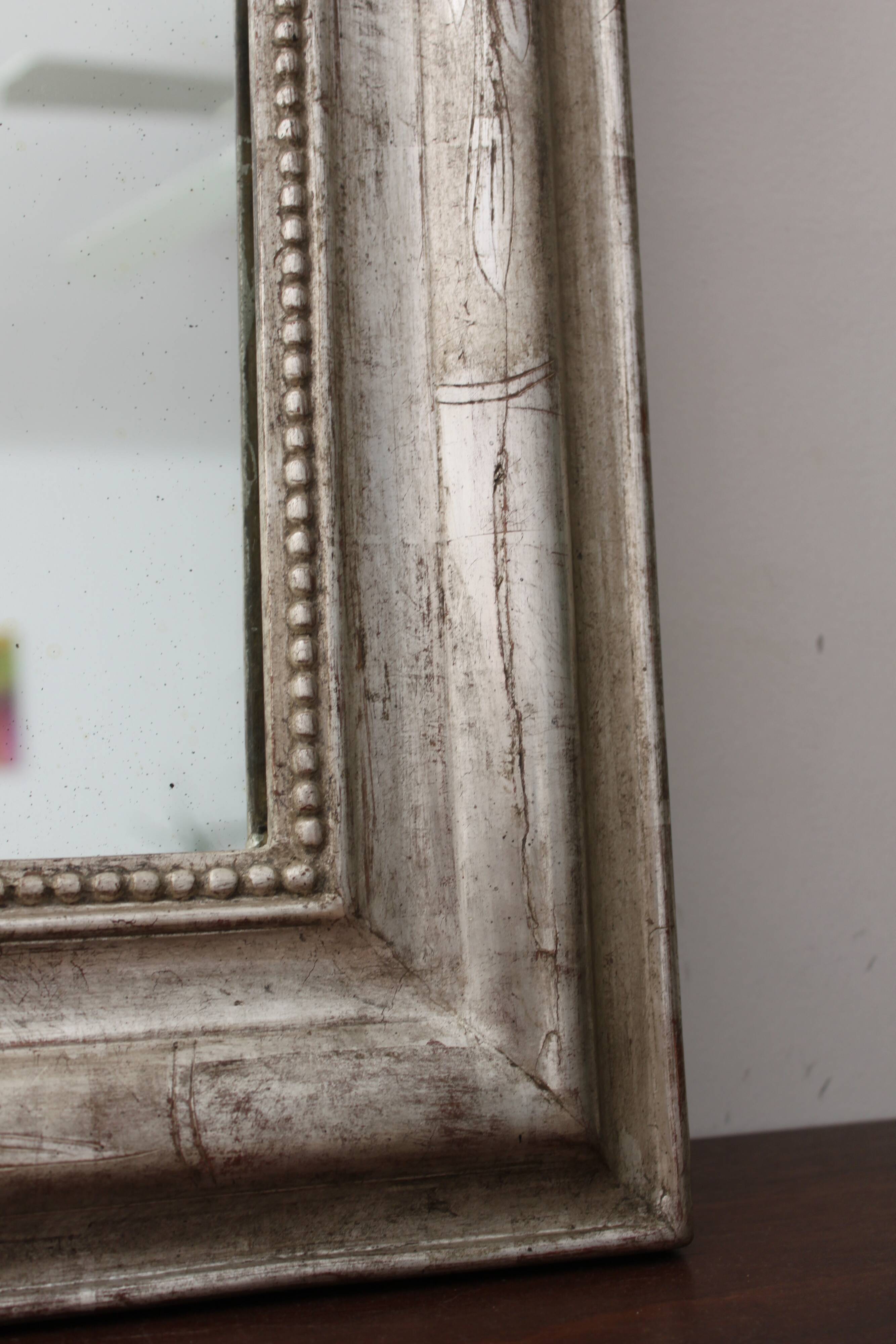 Louis Philippe silver mirror