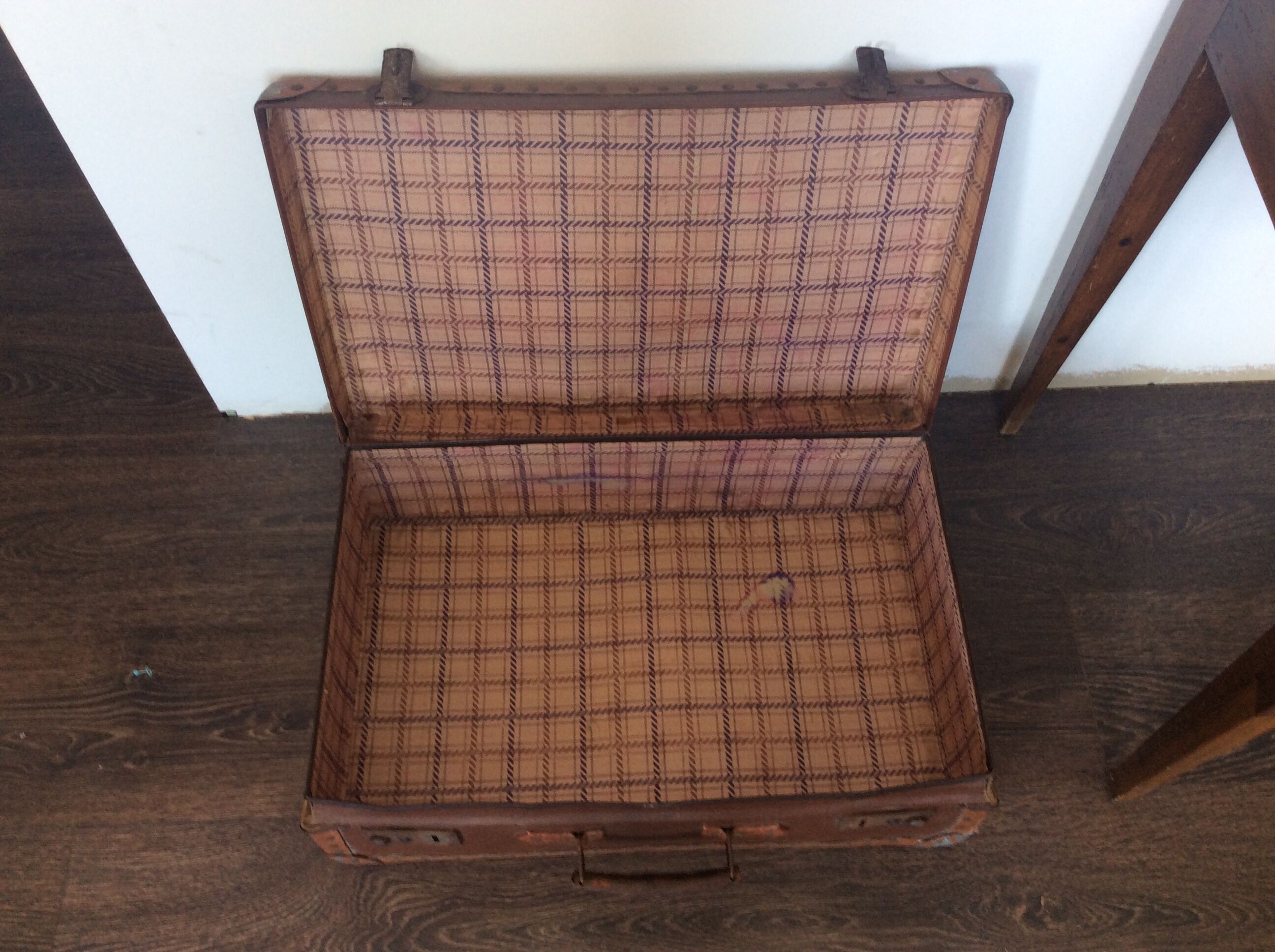 Vintage cardboard suitcase
