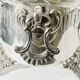 Vintage Wiskemann silver metal planter