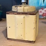 Peugeot coffee grinder in cream lacquered metal