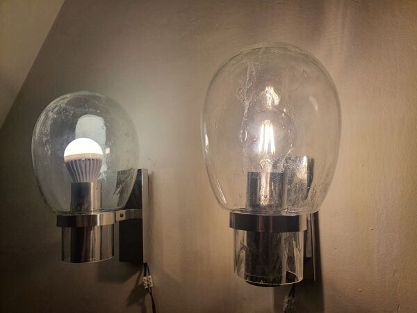 Paire d'appliques space age par Doria Leuchten