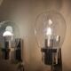 Pair of space age wall lights by Doria Leuchten