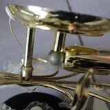 Two Eglo wall lights with vintage Murano flowers 70/80