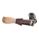 Old articulated wooden prosthesis