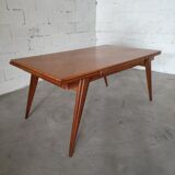 Vintage compass foot dining table