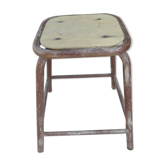 Wood and metal stool