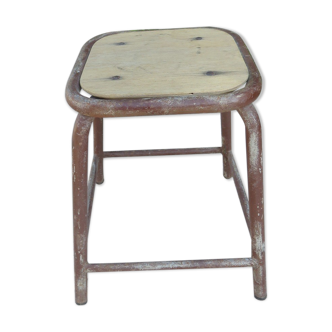 Tabouret bois et métal