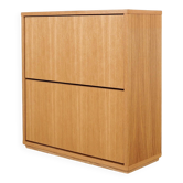 Armoire à chaussures en chêne, design scandinave