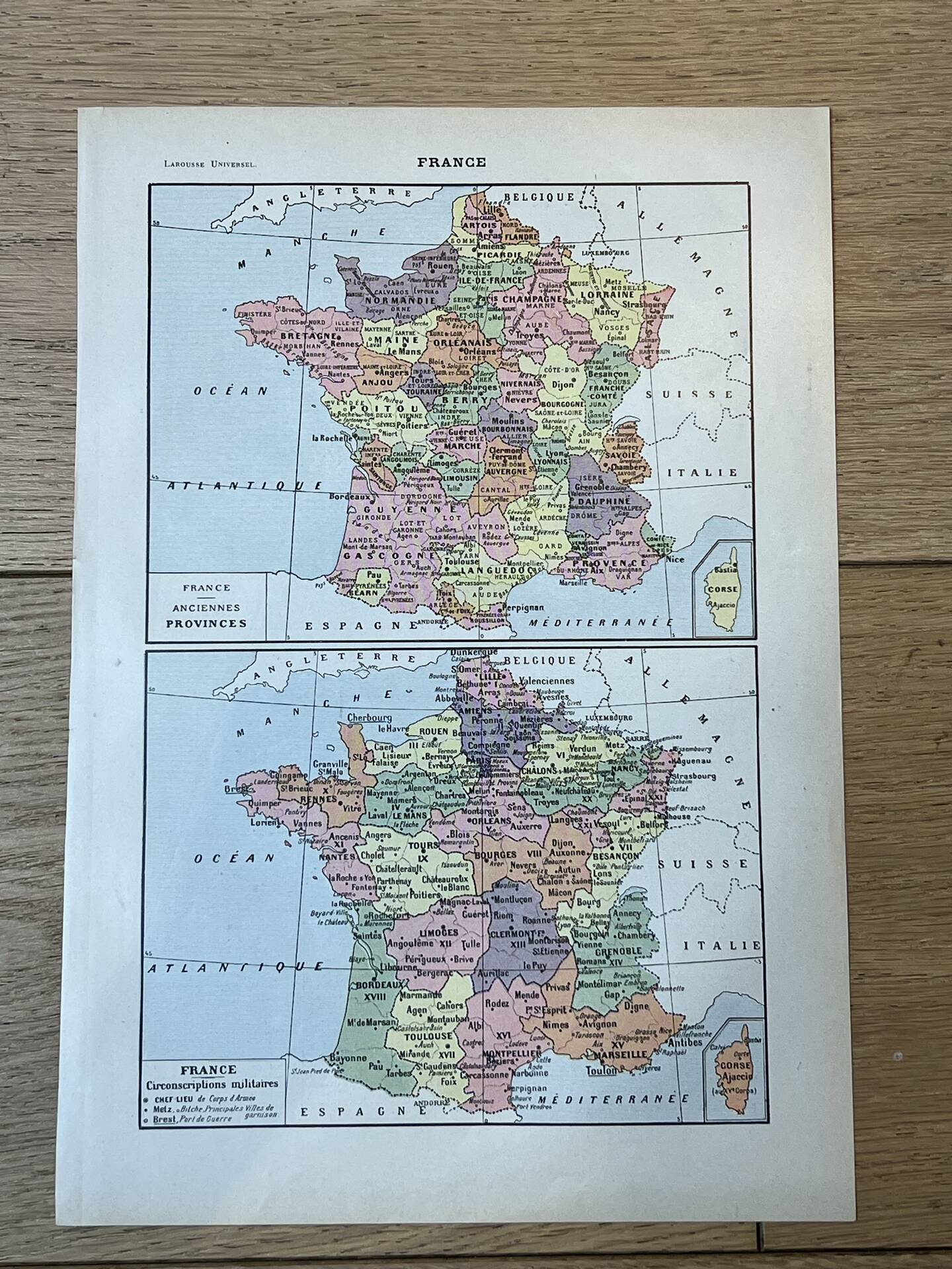 Map of France - 20x29cm