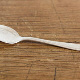 12 silver metal ice spoons, Ercuis