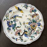 Set of 2 old decorative plates Gien cornucopia decor