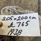 Vintage square turkish rug 205x200 cm