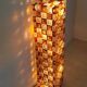 Floor Lamp in Amber and Crystal Pulegoso Glass by Poliarte, Italy, 1970s