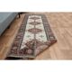 1970s Vintage Turkish Oushak Handmade Wool Cotton Red Runner Rug 78x307