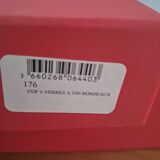 6 crystal glasses from Lorraine in the original box.