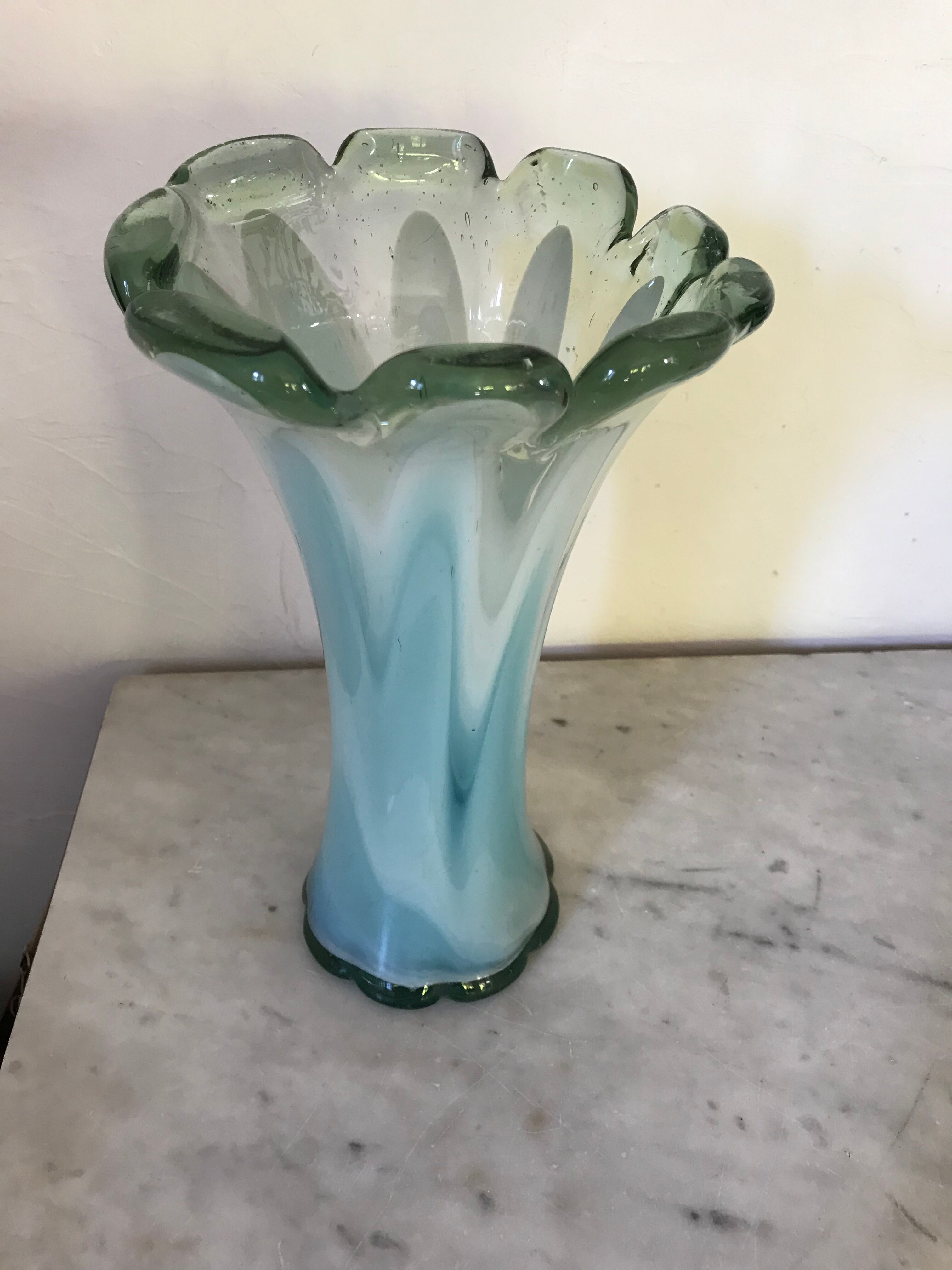 Blown glass vase 27cm