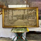 Vintage Aubusson wall tapestry