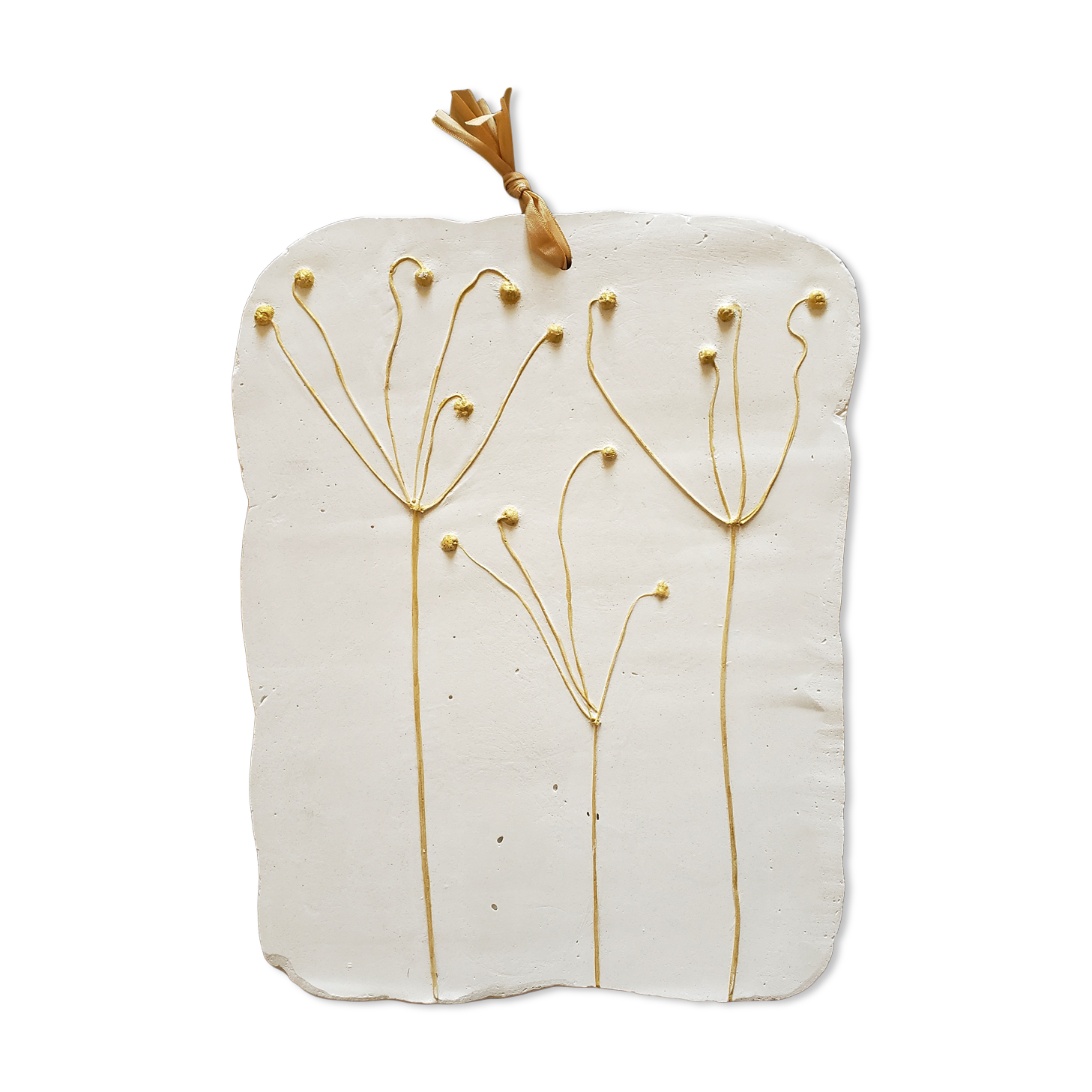 Plant footprint in anemone plaster from Japan