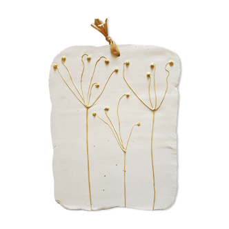 Plant footprint in anemone plaster from Japan