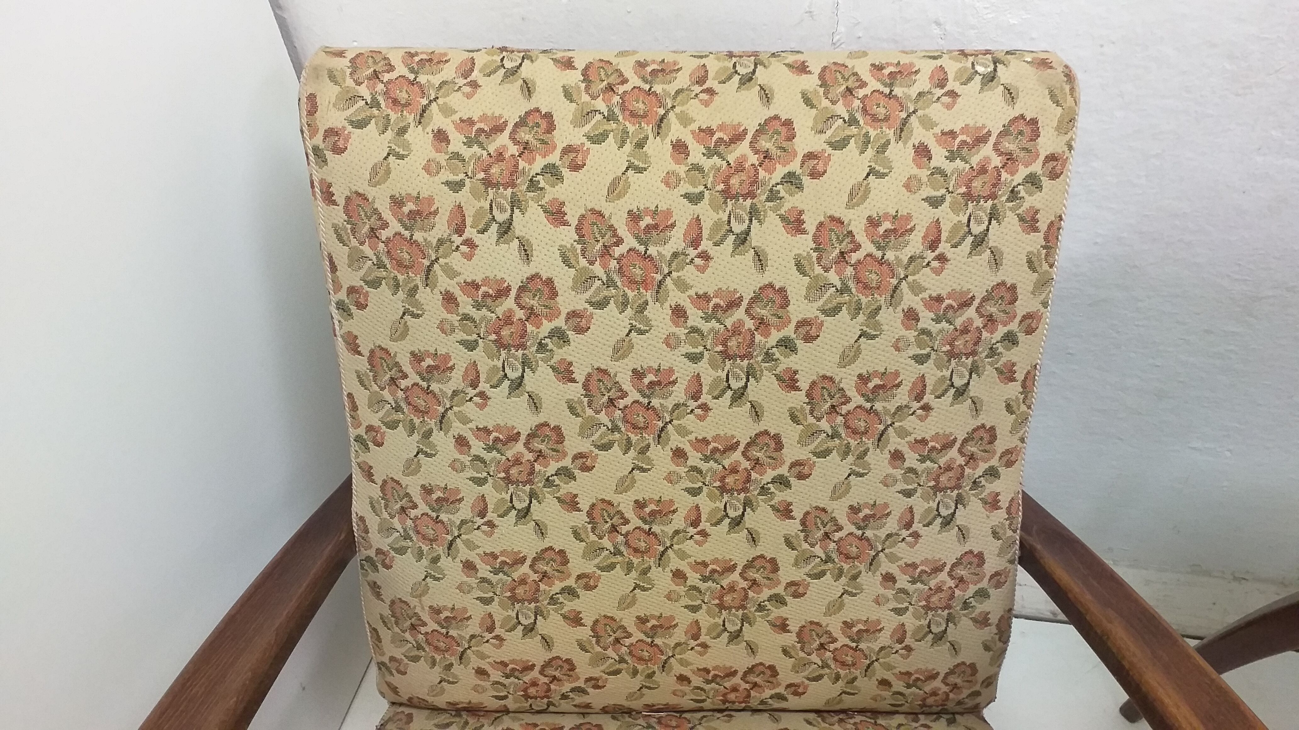 1960 2x Halabala Armchairs H 269 and spider table, Czechoslovakia