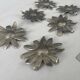 Set of 6 vintage silver-plated knife rests • Daisy flowers