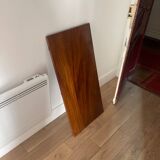 Antique table with wrought iron leg