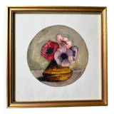 Still life with Nasturtiums signed Cornillon 20th century