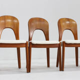 Vintage Danish dining chairs by Niels Koefoed solid teak, set of 10
