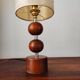 Lampe scandinave en bois 1960