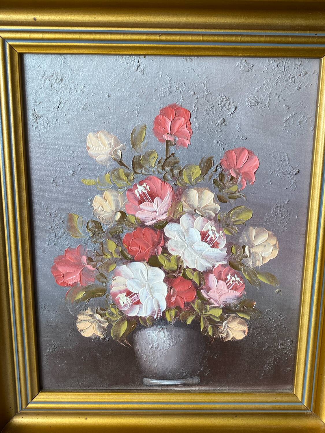 Oil on canvas, framed still life