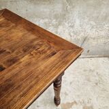 Extendable dining table elm wood