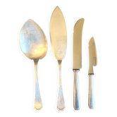 Set of 4 Christofle "Tosca" serving cutlery