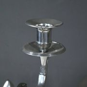 Pair of “Le Lingot” Candelabra in Pewter – Mid 20th Century