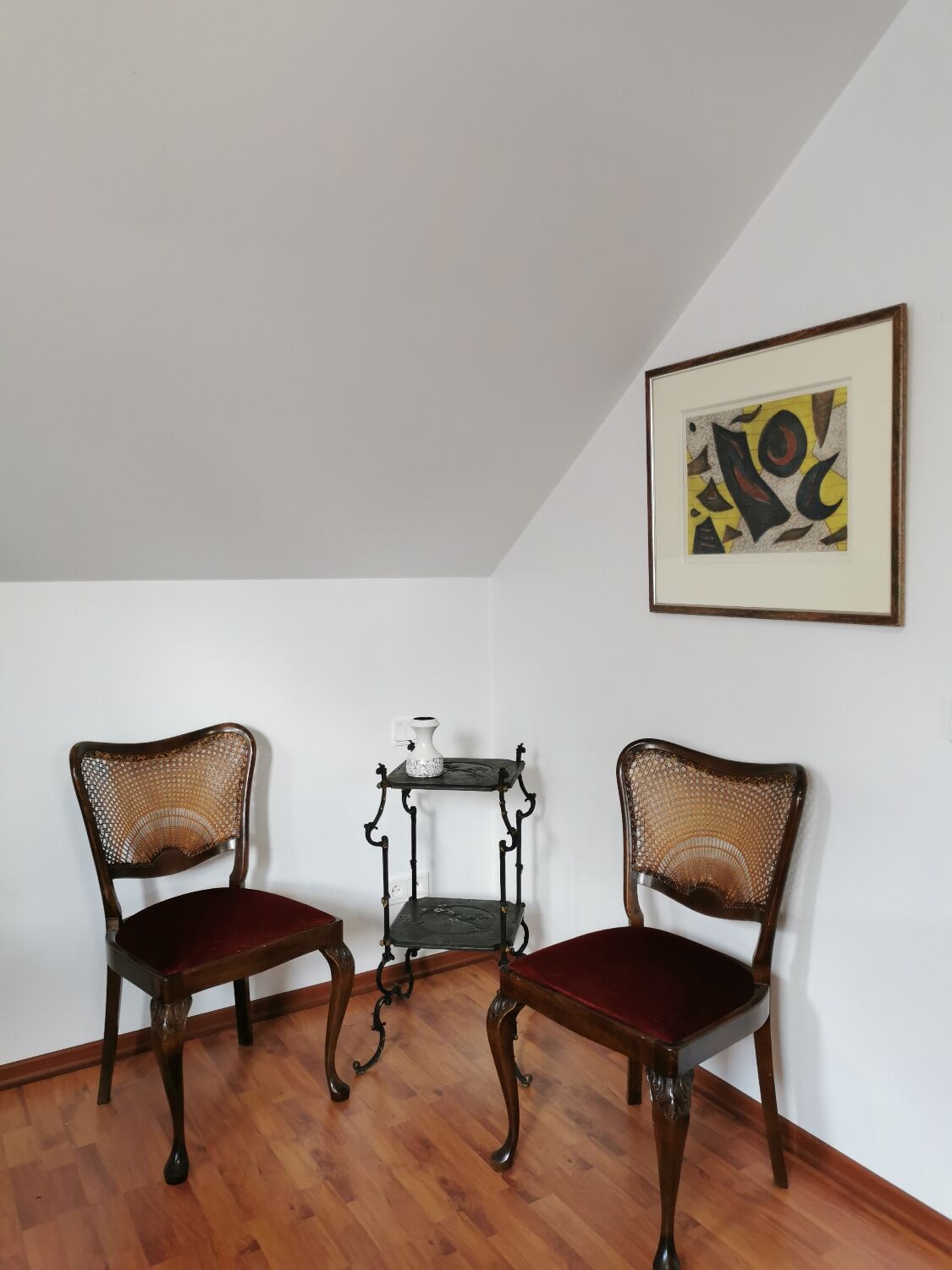 Set of two antique baroque style chairs