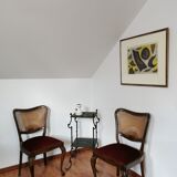 Lot de deux chaises anciennes style baroque