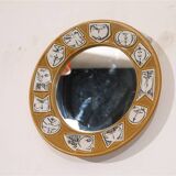 Ceramic mirror by Lisa Larsson for Gustavsberg 1960