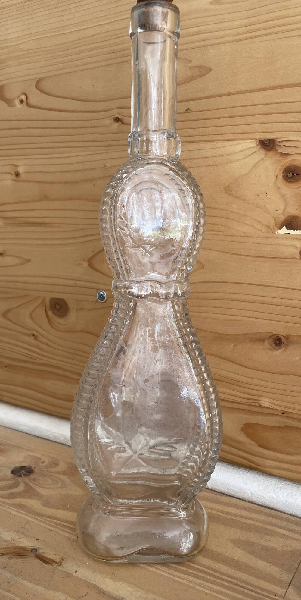 BOTTLE IN LEGRAS SHAPE REPRESENTING ADMIRAL GERVAIS ALEXANDRA III CARNOT