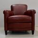 Pair of Small Club Armchairs in Sheepskin - Reproduction