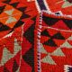 Vintage Orange & Blue Tribal Kilim Runner Rug, 95x320Cm